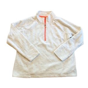 TekGear Cream & Orange Quarter Zip